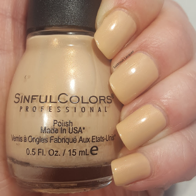 sand colored nail polish with iridescent shimmer