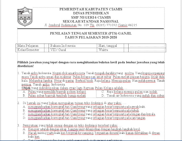 Contoh Soal Tps Utbk Tahun 2020 | soal dan un sd pembahasan pdf