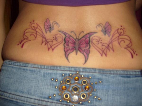 Labels Lower Back Tattoo Butterfly Tattoo