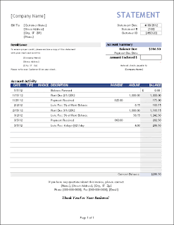 billing statement