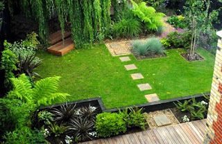 TARA JBS: Modern homes garden ideas.