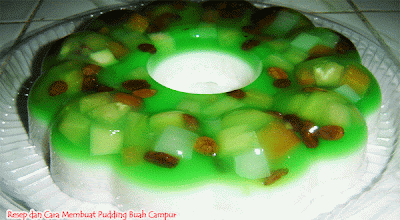 Cara Membuat Pudding Buah