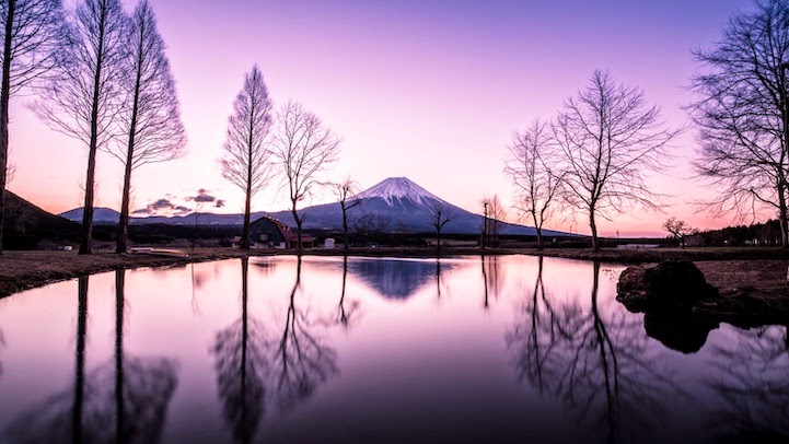 Mount Fuji Surrounded in Glorious Colors by Hidenobu Suzuki