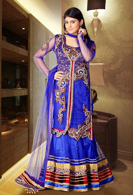 Adorable Deep Blue Lehenga Choli