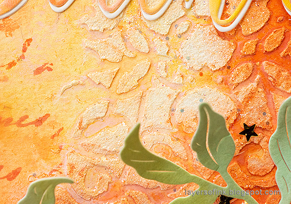 Layers of ink - Apricot Textured Background Tutorial by Anna-Karin Evaldsson.