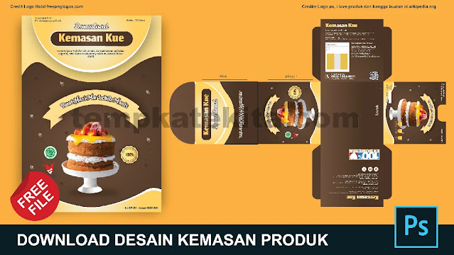 Download Desain Kemasan Produk Kue Coreldraw Dan Photoshop Gratis