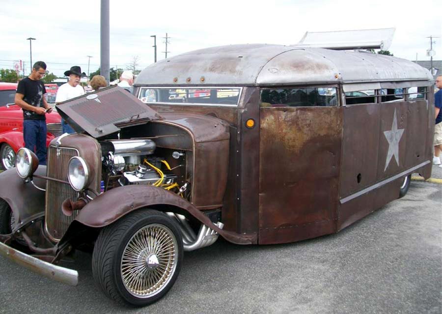 See a gallery of the above South carolina prison bus rat rod at John's 