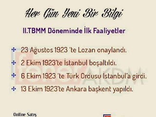 İkinci TBMM Dönemi ilk Faaliyetleri,Tarih, Konu Anlatım,  bayramcigerli.blogspot.com,Bayram Cigerli, Sınavlara Hazırlık, Kpss Hazırlık, Kpss Tarih,