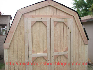 How to Build a Storage Shed: step 6 Install Storage Shed Trim