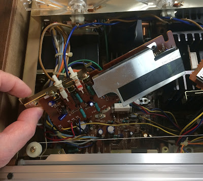 Technics SA-600_Display Amplifier Circuit Board (14170C)_before  servicing