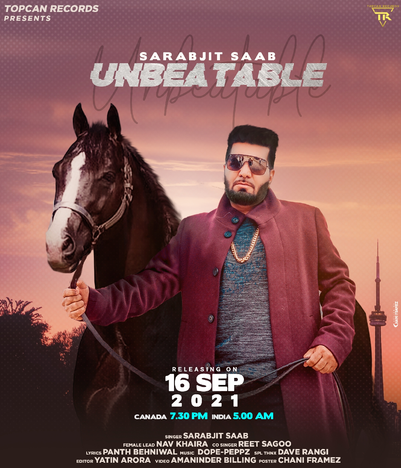 Sarabjit Saab New Punjabi Songs 2021 Unbeatble Poster Released Now