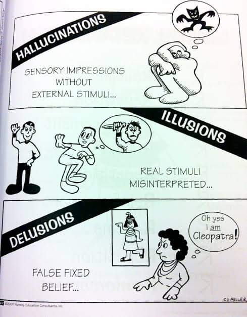  Illusion, Hallucination and Delusion 