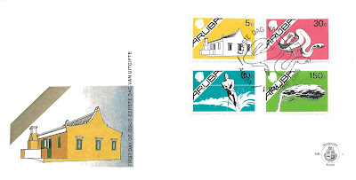 Enveloppe 1er jour "timbres ordinaires" - Aruba 1986