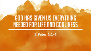 You Have Everything You Need for Life and Godliness You Have Everything You Need for Life and Godliness