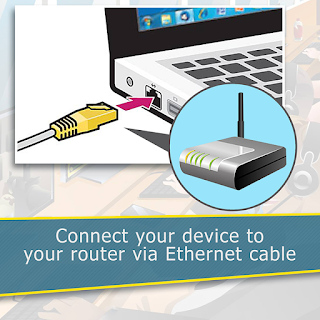 Connect your device to your router via Ethernet cable