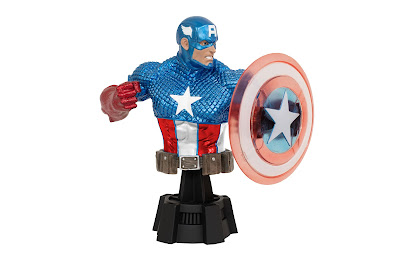 San Diego Comic-Con 2023 Exclusive Captain America Energy Shield Mini Bust by Diamond Select Toys x Marvel Comics