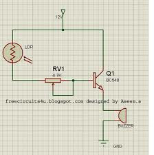 Morning Alarm Circuit Diagram Using LDR 