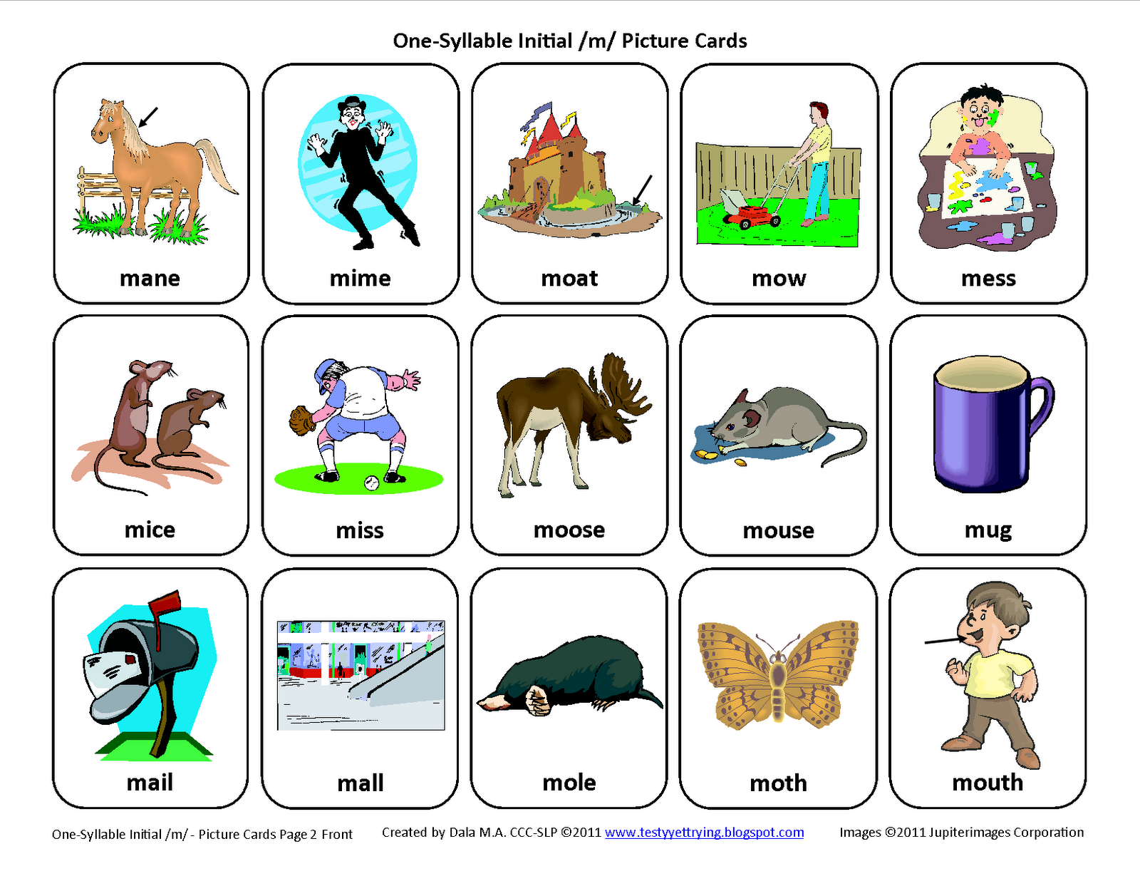 Testy yet trying: Initial M: Free Speech Therapy ...