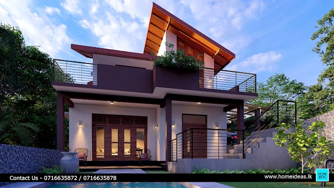 Modern house design 2 story | house plan at Kegalle ,Nilwakka, Sri Lanka | box type home design Sri Lanka | 4 bedroom