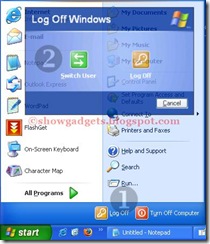 Fast User Switch in Windows XP