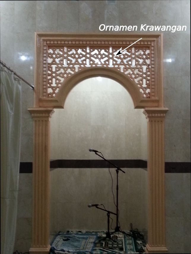  Ornamen Mihrab Masjid  WA 0813 3387 7755