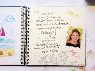 Erinnerungsbuch zum Abschied einer Kollegin Stampin' Up! www.eris-kreativwerkstatt.blogspot.de