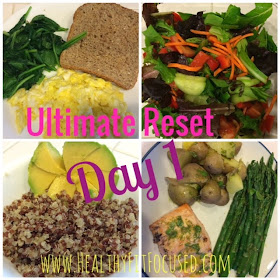 Day 1 of Ultimate Reset, www.HealthyFitFocused.com
