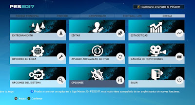 PES 2017 New Theme Graphic Menu by JAS