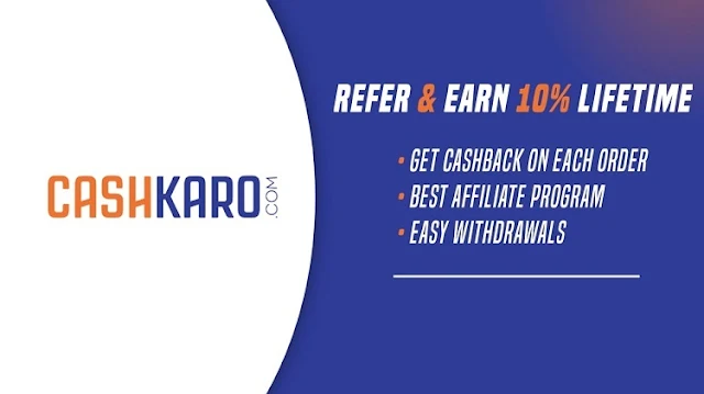 CashKaro: Earn Unlimited Cashback on Shopping | Flat 2000₹ on Credit Card | Earn 10% Cashback on Refer