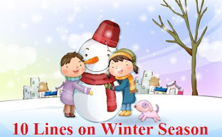 10 Lines on Winter Season in Hindi and English