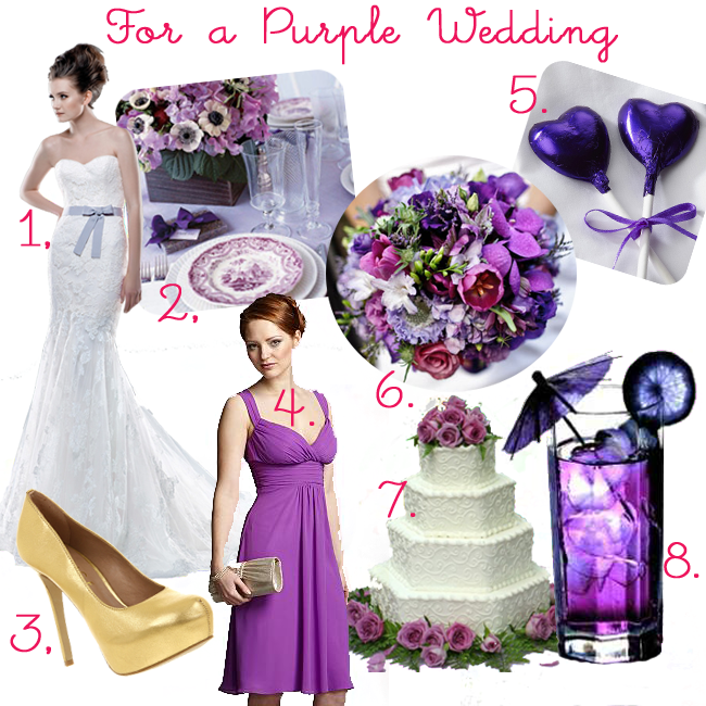 a purple themed wedding so