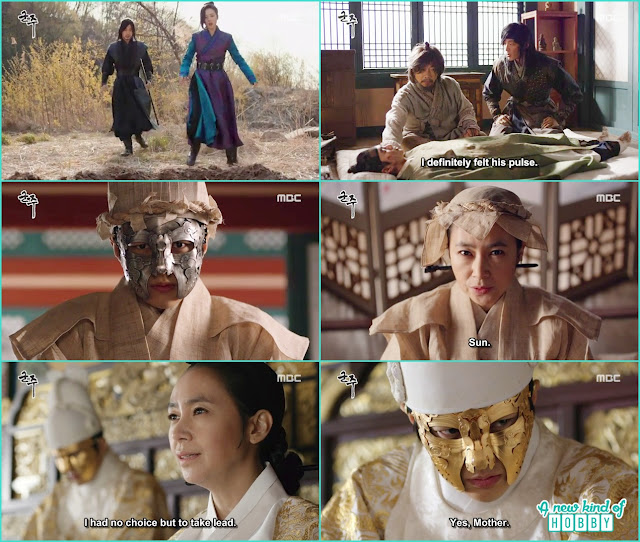 queen took over the charge of government issue as the king is too young to handle all this - Ruler: Master of the Mask: Episode 9 & 10 korean drama