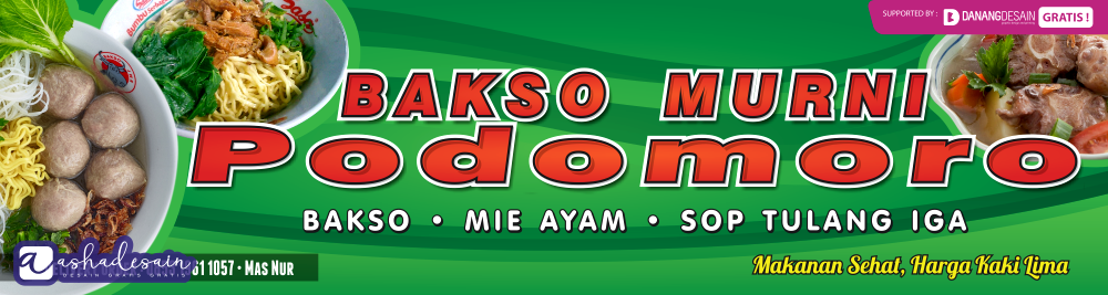 Contoh Desain  Banner Spanduk  Download Bakso  Mie  Ayam  