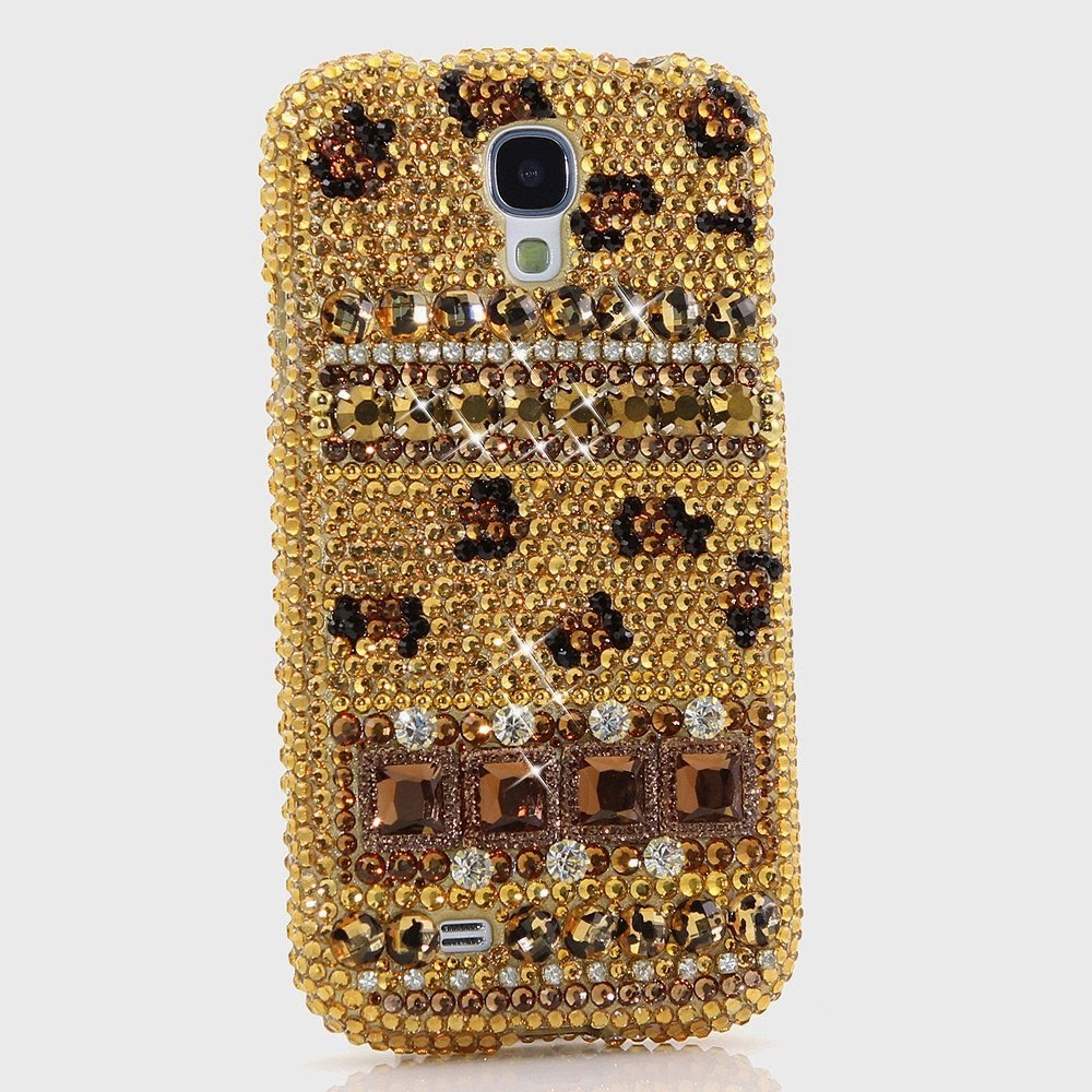  Gold Leopard with Pearls and stones Samsung Galaxy Note III Case by BlingAngels