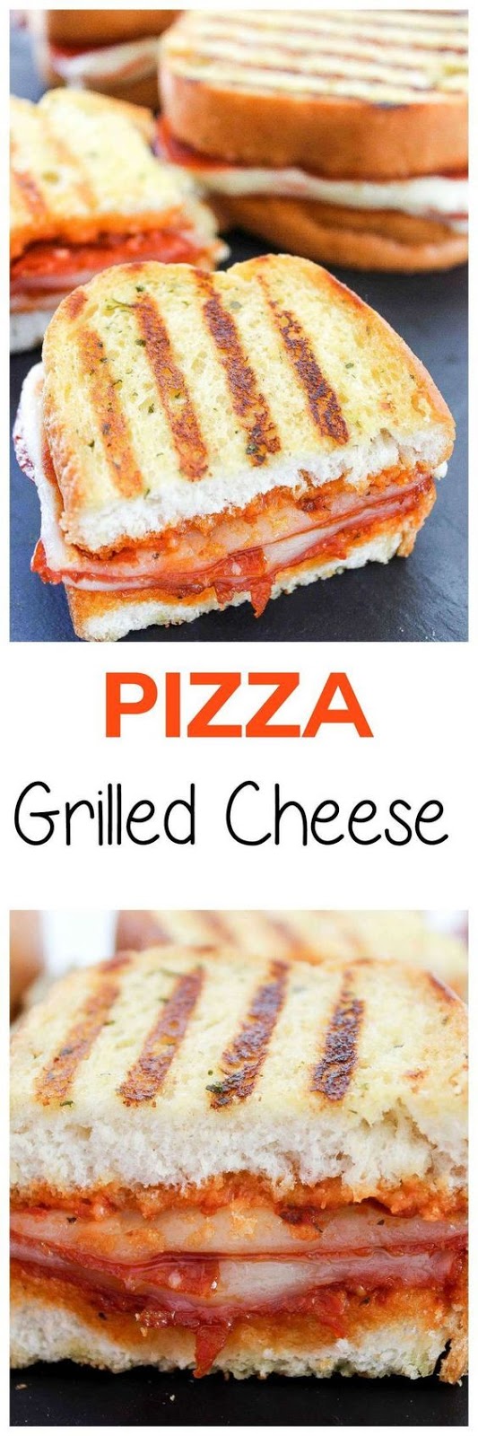 All the flavors of pizza in a SUPER easy to make grilled cheese sandwich. Tons of spicy pepperoni and gooey cheese make this an irresistible lunch or dinner!
