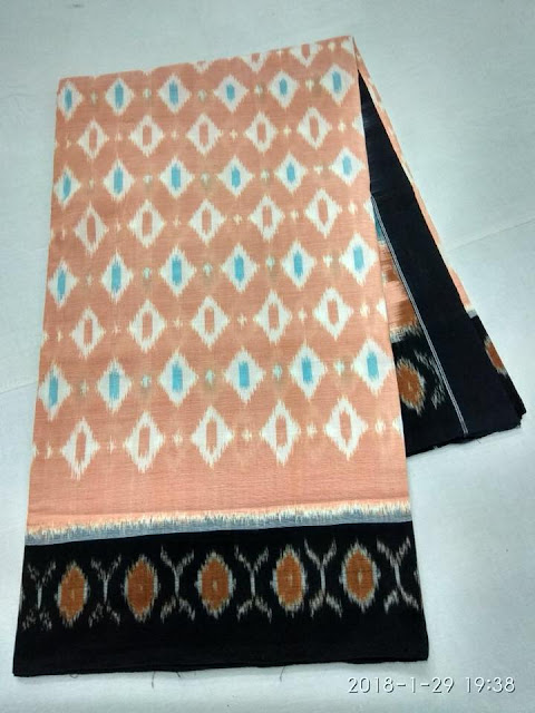 Soft cotton ikkat sarees