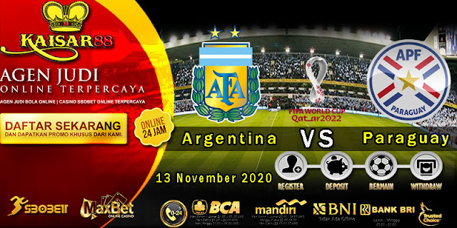 Prediksi Bola Terpercaya Ajang World Cup Argentina Vs Paraguay 13 November 2020