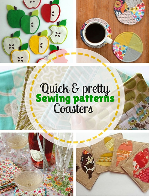 Quick & pretty crochet: 5 free sewing patterns, coasters | Happy in Red