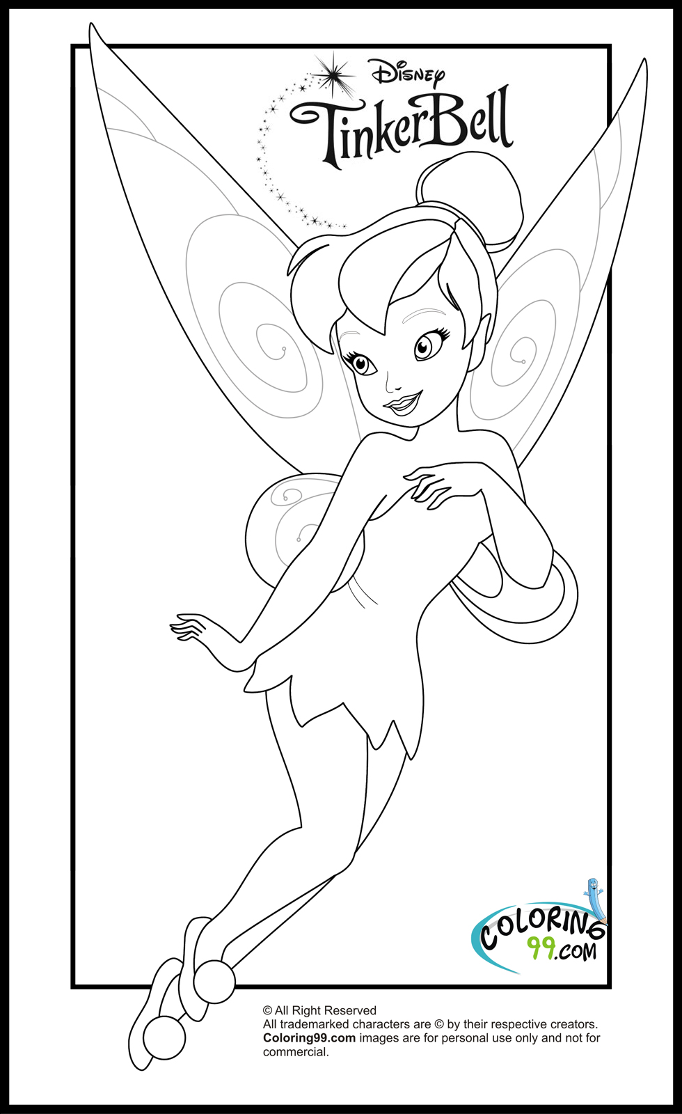 Tinkerbell Coloring Page