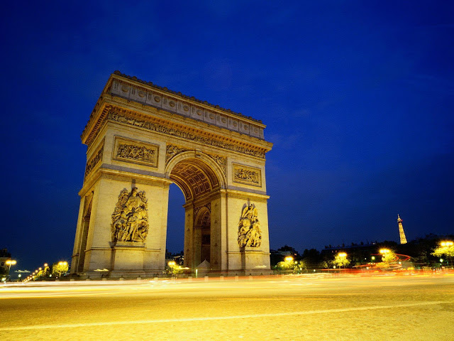 Foto van de Arc de Triomphe in Parijs