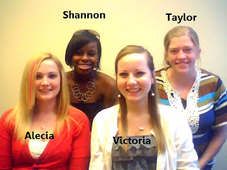 group pipcture of Alecia baxter, Shannon Watson, Taylor Davis, and Victoria Kaplan