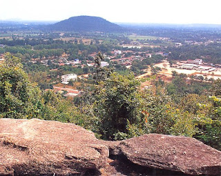 The scenery of Sahasakhan district and Phu Kum Khao