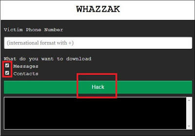 mengintip isi pesan dan kontak whatsapp orang lain dengan tool whazzak tehnomac