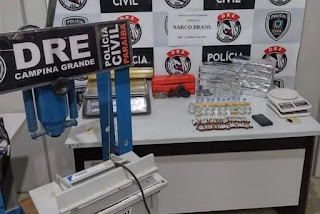 Polícia Civil apreende mais de 10 kg de cocaína em Campina Grande