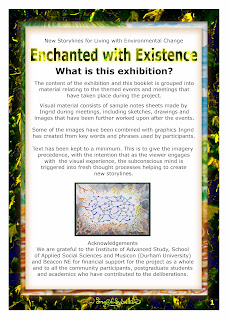 North East artist Ingrid Sylvestre Enchanted with Existence exhibition University of Durham Botanic Gardens Associate Artist for New Storylines for Living with Environmental Change Institute of Advanced Studies Durham University
