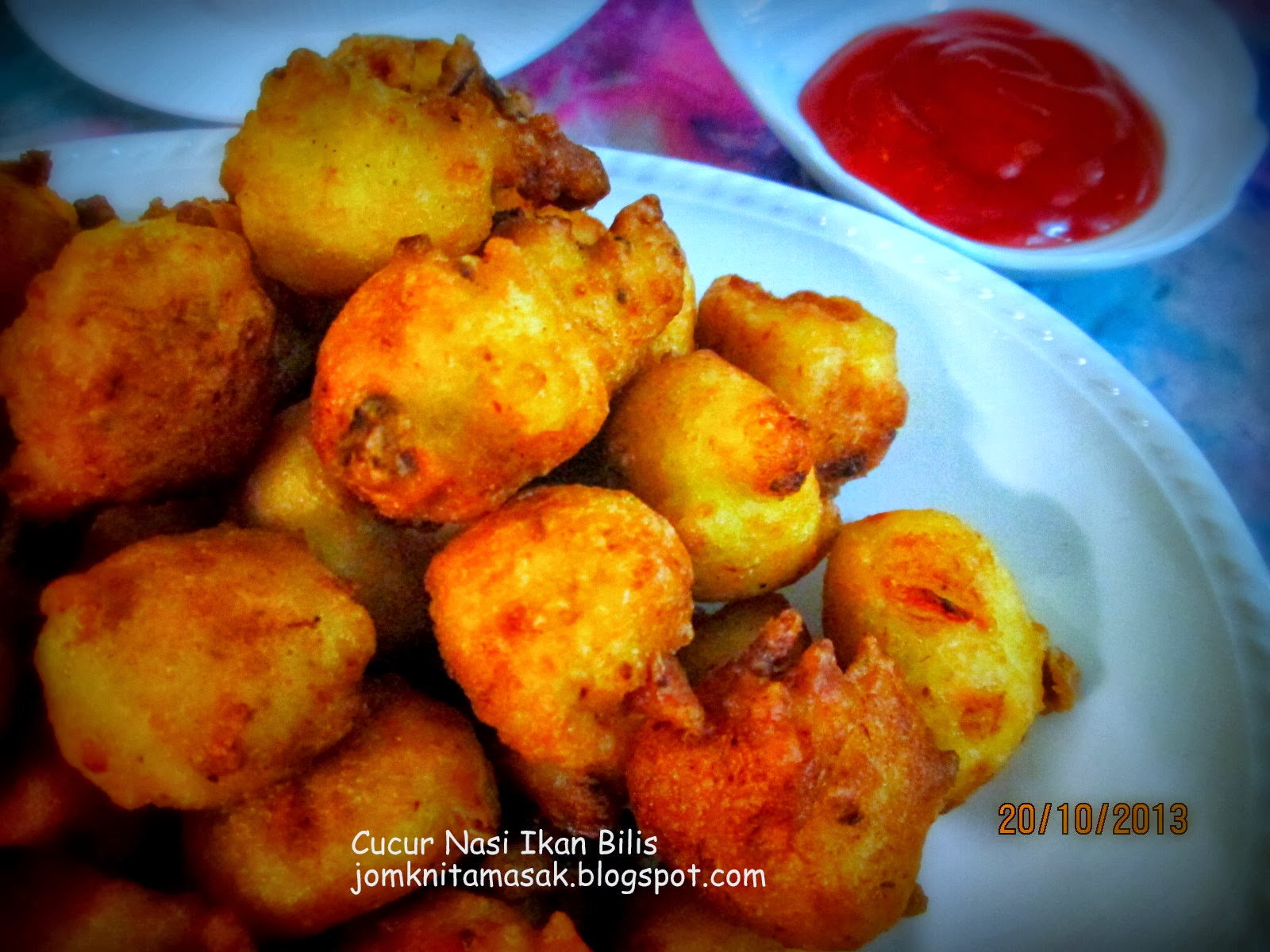 Jom Kak Nita Masak: Cucur Nasi Ikan Bilis