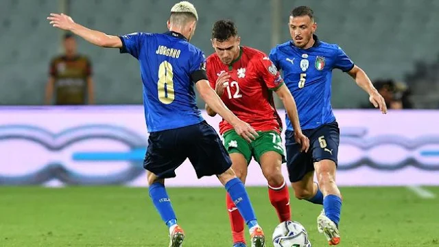 Italia Ditahan Imbang Bulgaria 1-1 Kualifikasi Piala Dunia 2022