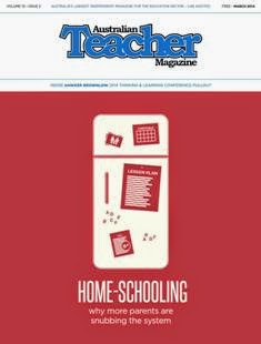 Australian Teacher Magazine 2014-02 - March 2014 | ISSN 1839-1206 | CBR 96 dpi | Mensile | Professionisti | Tecnologia | Educazione
Distributed monthly to government, Catholic and independent schools, in print and tablet formats, Australian Teacher Magazine is hugely relevant to all parts of the education sector.
As the No.1 source of spin-free news, Australian Teacher Magazine provides a real voice for more than 240,000 educators Australia wide, with a CAB audited printed distribution of 42,444 copies and a digital audience of 10,000 on iPad and Android.
Engaging and informative, the magazine provides balanced coverage on the issues affecting the sector and success stories direct from schools.
The tablet editions of Australian Teacher Magazine allow educators to refer back to previous editions time and again, and to access special content, including extended articles, videos and fact sheets.
Always leading the way, Australian Teacher Magazine was the nation's first education publication to introduce a free tablet edition, with every publication available on iPad, iPhone, iPod, Android Tablets and smartphones.
We engage with our readers. Our annual Education Survey reveals the thoughts and feelings of our community, both about the sector itself and their engagement with Australian Teacher Magazine.
Australian Teacher Magazine is not just No.1 for circulation, it is also the leader in providing relevant and informative content to educators across the nation. With a depth of targeted sections each month, the magazine provides an unrivalled read for the sector and thus a fabulous vehicle for advertisers. The inclusion of specific targeted lift-out magazines further enhances the relevance of Australian Teacher Magazine to educators.