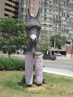 Primrose The Donkey With Pink Casts Toronto