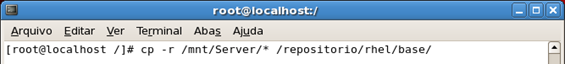 Copiando arquivo RPM do DVD para o Repositorio local